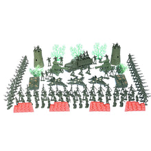 Load image into Gallery viewer, 167 pcs Classic WWII Military Playset Plastic Toy Soldier Army Men 4cm Figures &amp; Accessories
