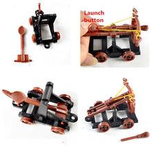 Load image into Gallery viewer, 14 pcs Classic Medieval Warfare Knights Catapult Crossbow Middle Ages Warriors Plastic Toy Soldiers Figures Set
