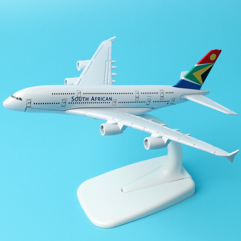 South African Airlines Airbus A380 Airplane 16cm Diecast Plane Model