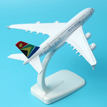 Load image into Gallery viewer, South African Airlines Airbus A380 Airplane 16cm Diecast Plane Model
