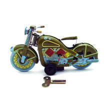 Load image into Gallery viewer, MS365 Vintage Harley Motorcycle Retro Clockwork Wind Up Tin Toy Collectible (Choose Color)
