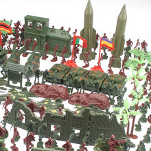 Load image into Gallery viewer, 519 pcs Classic WWII Military Playset Plastic Toy Soldier Army Men 4cm Figures &amp; Accessories
