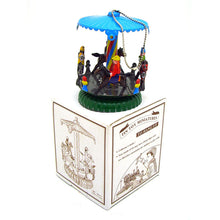 Load image into Gallery viewer, MM277 Merry Go Round Horse Pendant Christmas Tree Ornament Decoration Tin Toy
