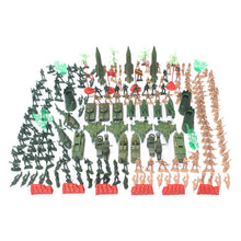 Load image into Gallery viewer, 203 pcs Classic WWII Military Playset Plastic Toy Soldier Army Men 5cm Figures &amp; Accessories
