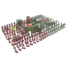 Load image into Gallery viewer, 238 pcs Classic WWII Military Playset Plastic Toy Soldier Army Men 4cm Figures &amp; Accessories
