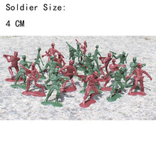 Load image into Gallery viewer, 107 pcs Military Base Model Plastic Toy Soldier 4cm Figure Army Men Playset (Choose Color)
