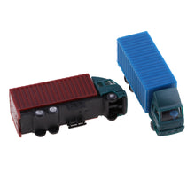 Load image into Gallery viewer, 5 pcs Miniature Container Truck Vehicle 1:150 Transport Lorry Car N Scale Model Toy Landscape Building Scenery Accessories Diorama Supplies
