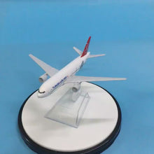 Load and play video in Gallery viewer, Turkish Airlines Boeing 777 TC-JJA Airplane 16cm Diecast Plane Model
