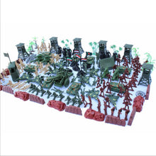 Load image into Gallery viewer, 170 pcs Classic WWII Military Playset Plastic Toy Soldier Army Men 5cm Figures &amp; Accessories

