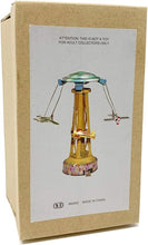 Load image into Gallery viewer, MM262 Airplanes Merry Go Round Carousel Retro Clockwork Wind Up Tin Toy Collectble
