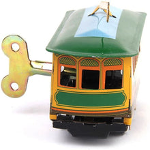 Load image into Gallery viewer, MS268 Vintage Broadway Trolley Tram Retro Clockwork Wind Up Tin Toy Collectible
