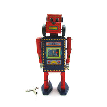 Load image into Gallery viewer, MS486 Vintage Search and Rescue Robot Retro Clockwork Wind Up Tin Toy Collectible
