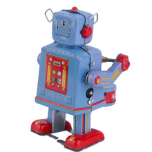 Load image into Gallery viewer, MS514 Musical Drummer Robot Clockwork Wind Up Tin Toy Collectible
