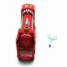 Load image into Gallery viewer, MS410 Vintage Railroad Locomotive Engine Train Retro Clockwork Wind Up Tin Toy Collectible
