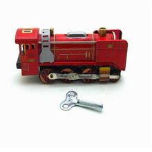 Load image into Gallery viewer, MS410 Vintage Railroad Locomotive Engine Train Retro Clockwork Wind Up Tin Toy Collectible
