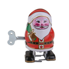 Load image into Gallery viewer, MS241 Vintage Santa Claus Robot Retro Clockwork Wind Up Tin Toy Collectible
