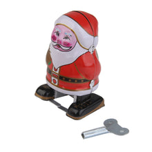 Load image into Gallery viewer, MS241 Vintage Santa Claus Robot Retro Clockwork Wind Up Tin Toy Collectible
