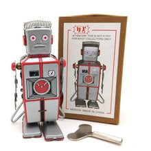 Load image into Gallery viewer, MS502A Vintage Mechanical Walking Robot Retro Clockwork Wind Up Tin Toy Collectible
