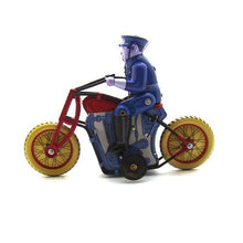 Load image into Gallery viewer, MS459 Policeman on Motorbike Retro Clockwork Wind Up Tin Toy Collectible
