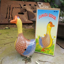 Load image into Gallery viewer, MS487 Canada Goose Retro Clockwork Wind Up Tin Toy Collectible
