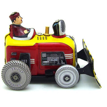 Load image into Gallery viewer, MS512 Vintage Small Diesel Bulldozer Retro Clockwork Wind Up Tin Toy Collectible
