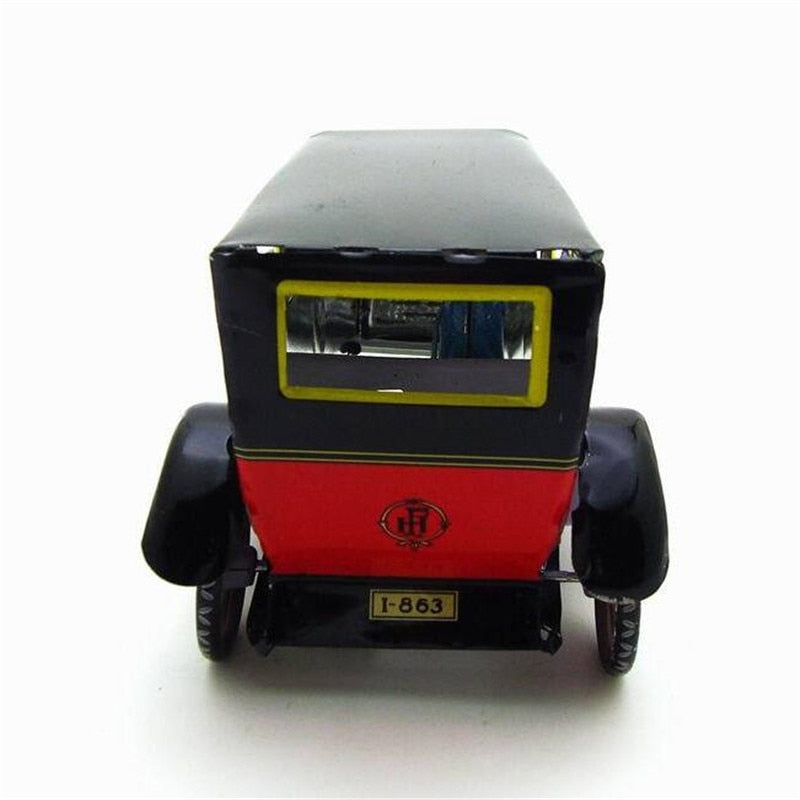 MS805 Vintage Paya Taxi Classic Car Retro Clockwork Wind Up Tin