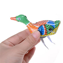 Load image into Gallery viewer, MS042 Swimming Duck Retro Clockwork Wind Up Tin Toy Collectible
