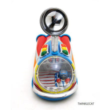 Load image into Gallery viewer, MS353 Vintage Moon Landing Rocket Pull Back Vehicle Nostalgic Retro Tin Toy Collectible
