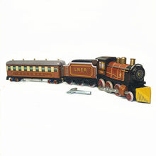 Load image into Gallery viewer, MS440 Blue Train L.M.S. / MS441 Brown LNER Pullman Train Retro Clockwork Wind Up Tin Toy (Choose Color)
