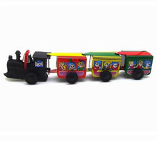 Load image into Gallery viewer, MS203 Vintage Steam Train Engine &amp; Cars Retro Clockwork Wind Up Tin Toy Collectible
