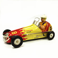 Load image into Gallery viewer, MS648 Champions Racer 98 Large Indy Vintage Automobile Car Wind Up Tin Toy Collectible
