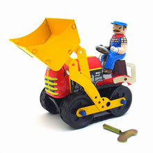 Load image into Gallery viewer, MS357 Classic Bulldozer Tractor Engineering Vehicle Retro Clockwork Wind Up Tin Toy Collectible
