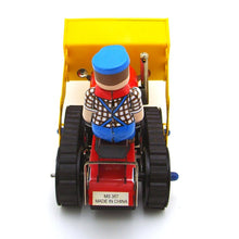 Load image into Gallery viewer, MS357 Classic Bulldozer Tractor Engineering Vehicle Retro Clockwork Wind Up Tin Toy Collectible
