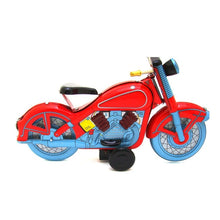 Load image into Gallery viewer, MS359 Red Harley Motorcycle Motorbike Retro Clockwork Wind Up Tin Toy Collectible
