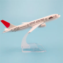 Load image into Gallery viewer, JAL Japan Airlines Boeing 777 Airplane 16cm Diecast Plane Model
