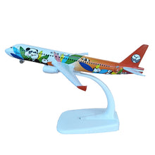 Load image into Gallery viewer, China Sichuan Airlines Panda Airbus A320 Airplane 16cm Diecast Plane Model
