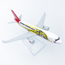 Load image into Gallery viewer, Air Asia Semangat Harimau Muda Airbus A320 Airplane 16cm Diecast Plane Model
