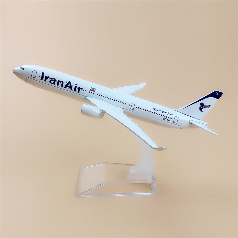 Iran Air Airlines Airbus A330 EP-IJA Airplane 16cm Diecast Plane Model