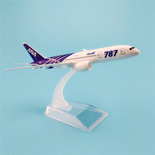 Load image into Gallery viewer, ANA Airlines Japan Boeing 787 Airplane 16cm Diecast Plane Model
