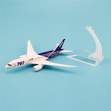 Load image into Gallery viewer, ANA Airlines Japan Boeing 787 Airplane 16cm Diecast Plane Model
