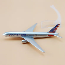 Load image into Gallery viewer, American Airlines Boeing 777 Airplane 16cm Diecast Plane Model
