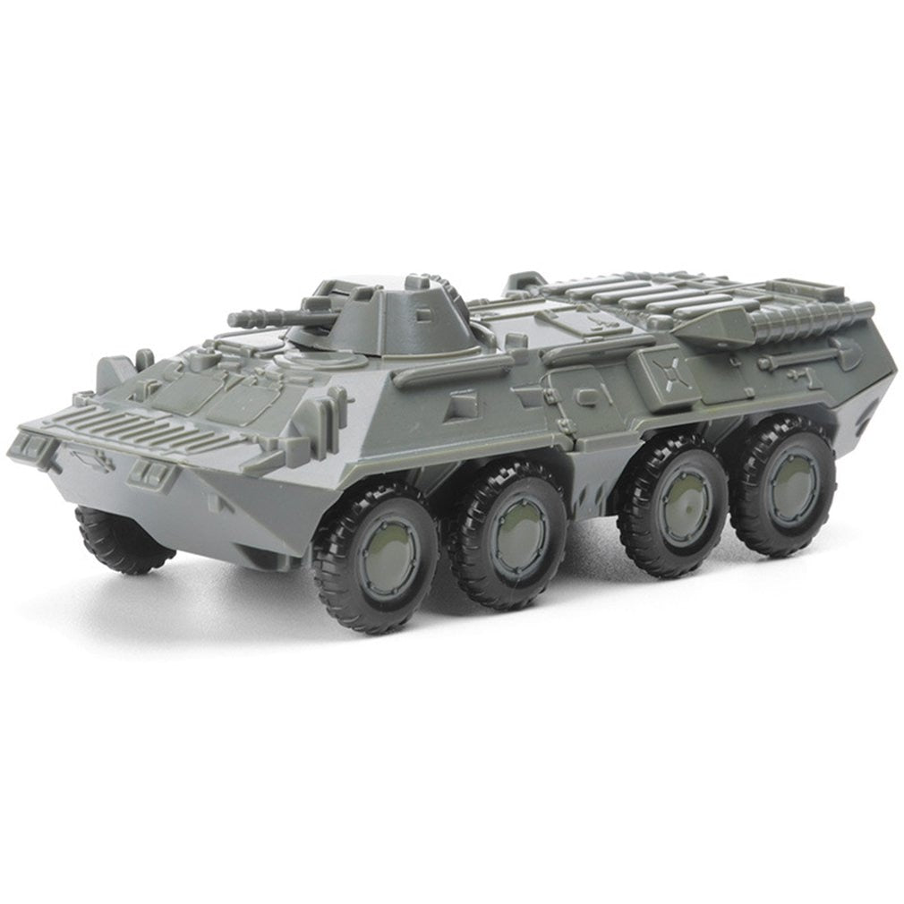 WWII Russian BTR-80 Armoured Personnel Carrier wheeled Military Vehicle 4D Assembly Model Kit Toy