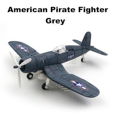 WWII Military Aircraft US Navy Vought F4U Corsair Fighter 1/48 Plane 4D Assembly Model Kit Toy (Choose Color)