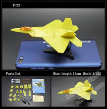 Load image into Gallery viewer, 8 pcs Military Fighter Plane Aircraft Airplane Helicopter Part I 4D Assembly Model Kit Toy
