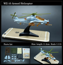 Load image into Gallery viewer, 8 pcs Military Fighter Plane Aircraft Airplane Helicopter Part II 4D Assembly Model Kit Toy
