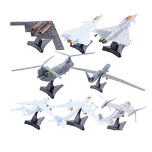 Load image into Gallery viewer, 8 pcs Military Fighter Plane Aircraft Airplane Helicopter Part III 4D Assembly Model Kit Toy
