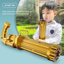 Load image into Gallery viewer, Gatling Electric Bubble Machine Gun Toy 21 Holes 15.5 Inch Summer Automatic Soap Water Maker For Kids Gift (Choose Color)
