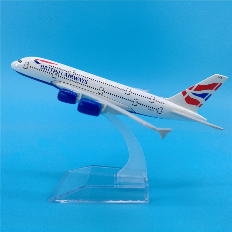 British Airways Airbus A380 Airplane 16cm DieCast Plane Model