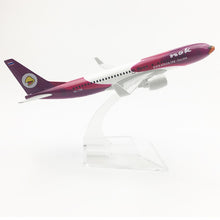 Load image into Gallery viewer, Nok Air Thailand Boeing 737 Airplane 16cm DieCast Plane Model (Choose Color)
