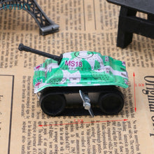 Load image into Gallery viewer, Mini Military Army Tank Model Retro Clockwork Wind Up Tin Toy Collectible
